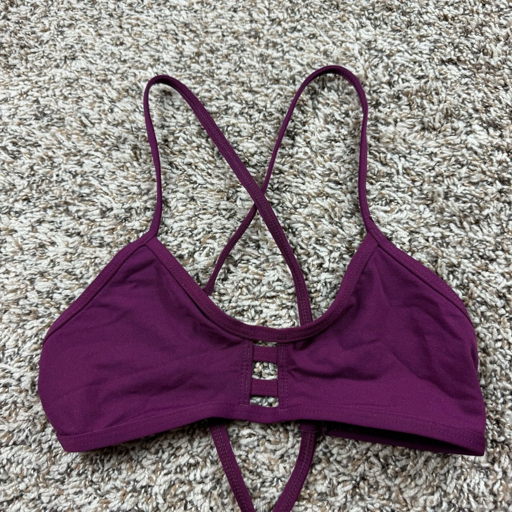 Jolyn Tomcat bikini top in Cabernet